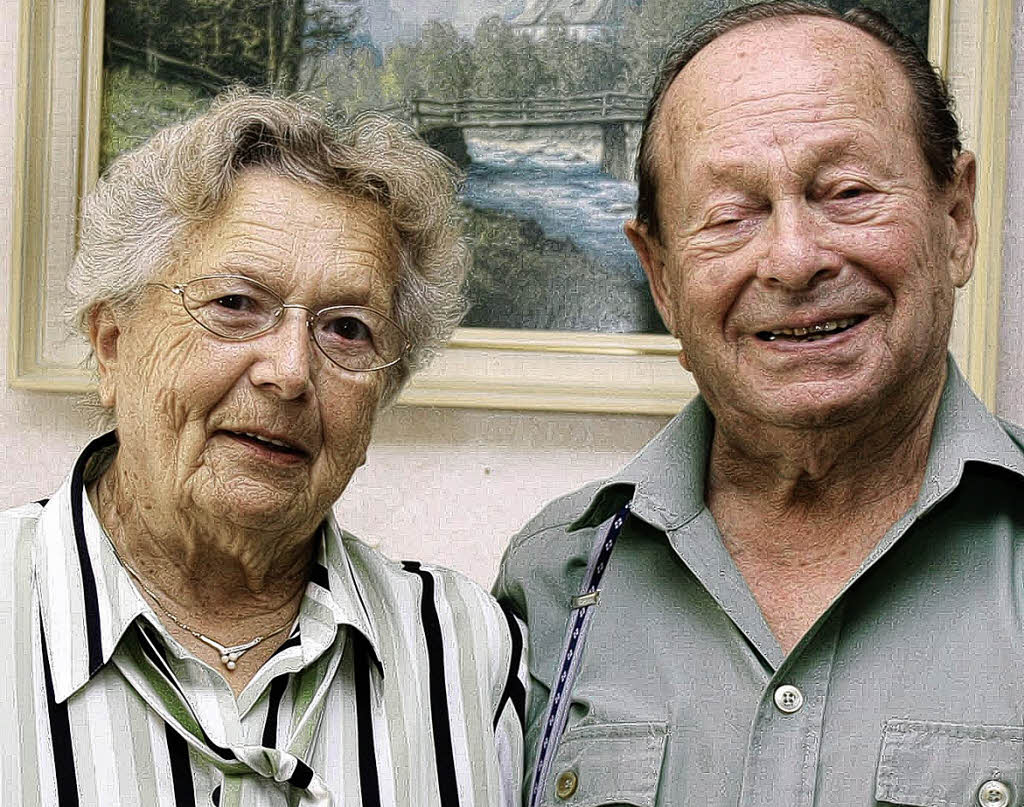 Seit 60 Jahren ein Paar: Luise und Ludwig Greber Foto: HILLER