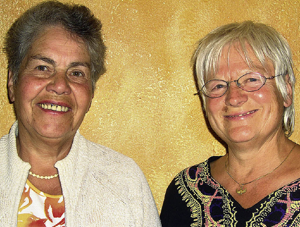 Maria Willmann (rechts) ist neue Vorsitzende im Verein; ...