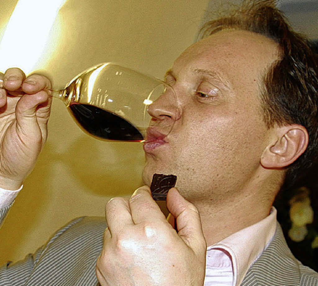 Sommelier Guntram Fahrner hat die Kombination von Wein und Schokolade für <b>...</b> - 5714146