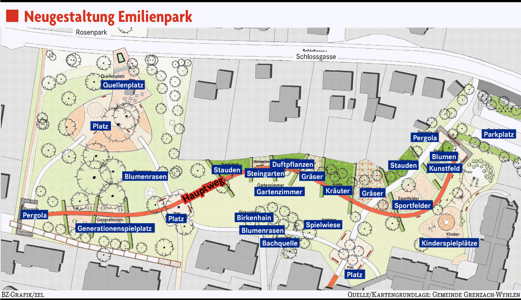 Drei Varianten für den Emilienpark Grenzach Wyhlen Badische Zeitung