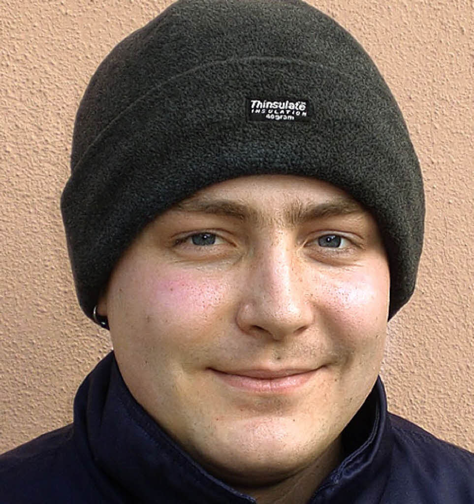 Daniel Hedrich (24) aus Ettenheim: Was Kälte angeht, bin ich nicht sehr ...