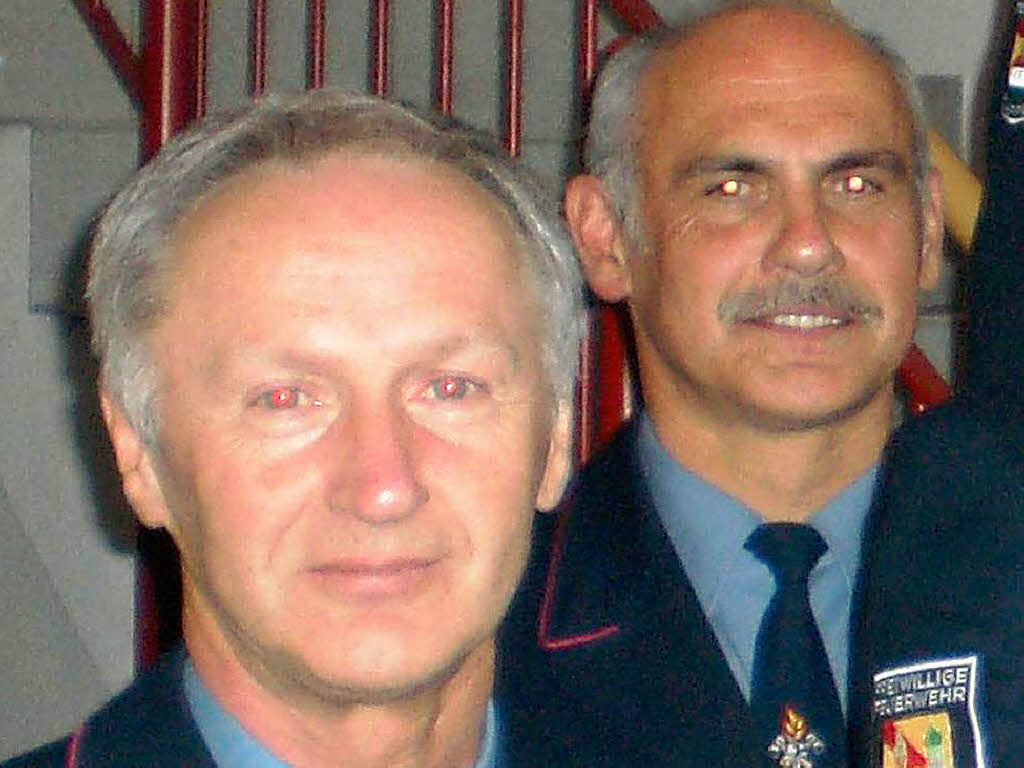 <b>Franz Wehrle</b>, Ernst Wehrle leisten seit 40 Jahren Dienst in der Feuerwehr <b>...</b> - 10895601
