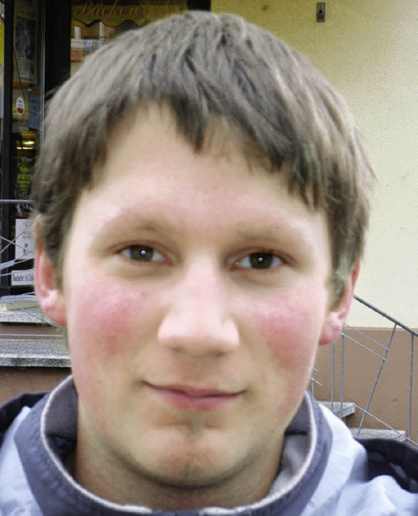 Daniel Tritschler, 18,Einzelhandelskaufmann aus Todtnau: „Ich fahre noch gar ...