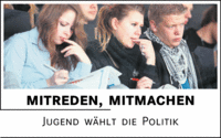 Jugend zu den Urnen bringen Jugend zu den Urnen bringen