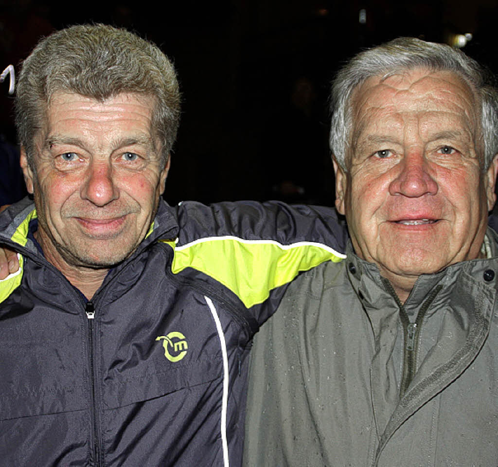 ... aber damals wie heute immer kameradschaftlich: Klaus Rudigier (links) ...