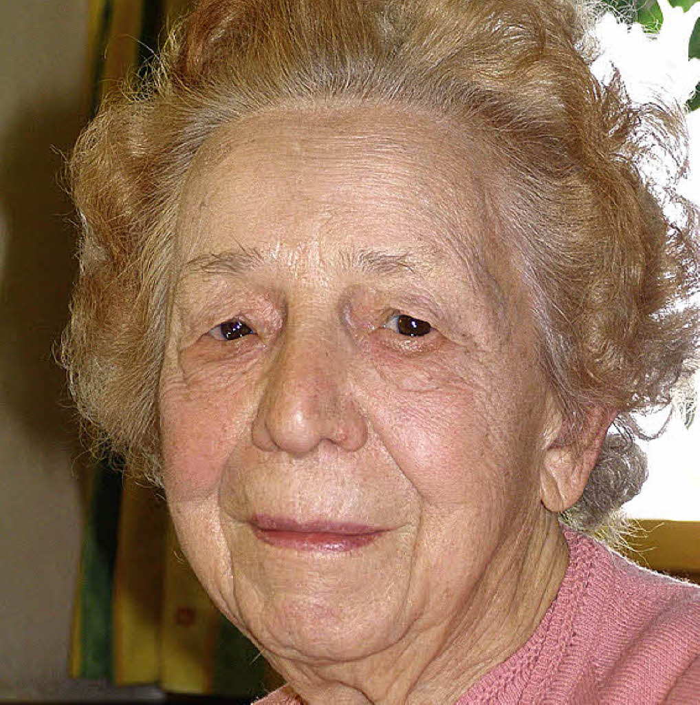 Erna Ross ist die älteste Bürgerin der Gemeinde und seit 25 Jahren Mitglied des VdK. Foto: L. Schilling - 30228189