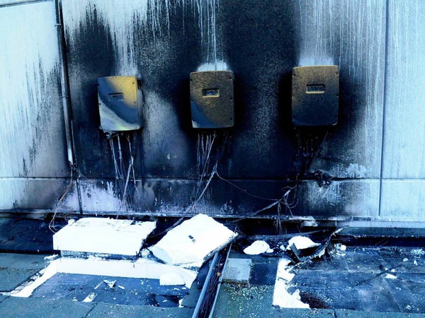 Die Feuerwehr im Einsatz.