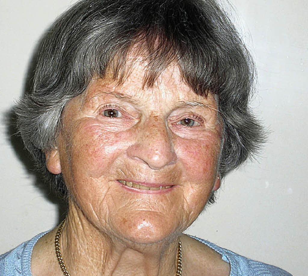 Gertrud Vogt wird heute 90 Jahre alt