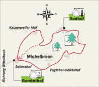 Reminihof bei Wittelsbach: Gastraum mit Jagdtrophäen Reminihof bei Wittelsbach: Gastraum mit Jagdtrophäen