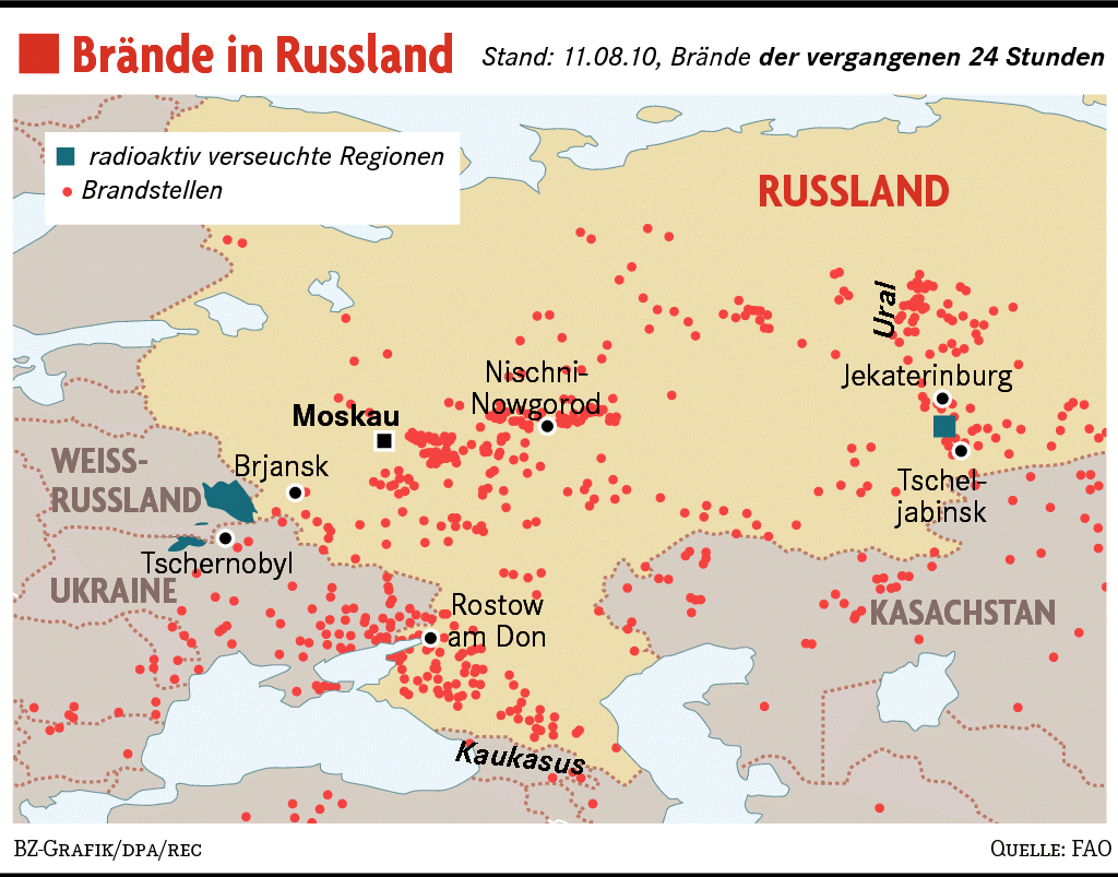 Der Russische Aufschwung Geht In Flammen Auf - Ausland - Badische Zeitung