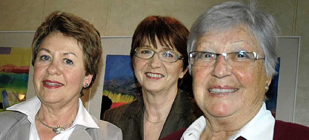 Der Vorstand: (von links) Elisabeth Friedrichkeit, Brigitte Ziesemer, ...