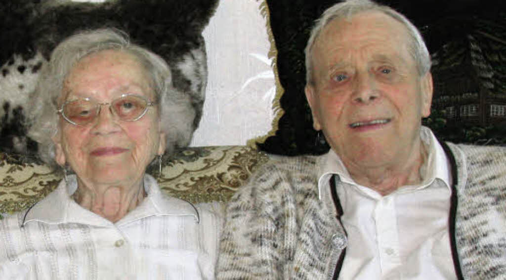 Josef und Maria Grochowski, geborene Gutmann, feiern diamantene Hochzeit.