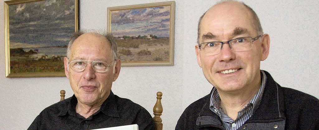 Werner Hagenbach und Uwe Kühl (von links) arbeiten an den neuen ...