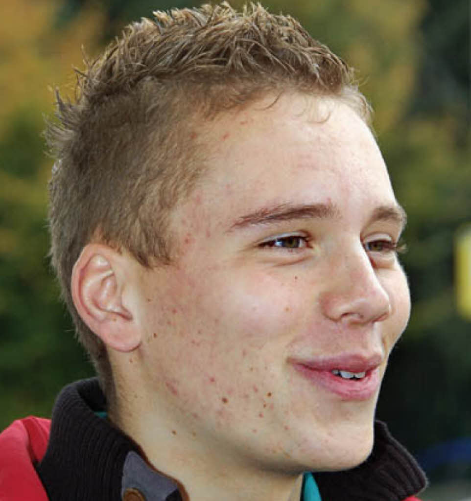 Andreas Schrenk, 18 Jahre, Schüler der Gewerbeschule Breisach:„Ich finde, ...