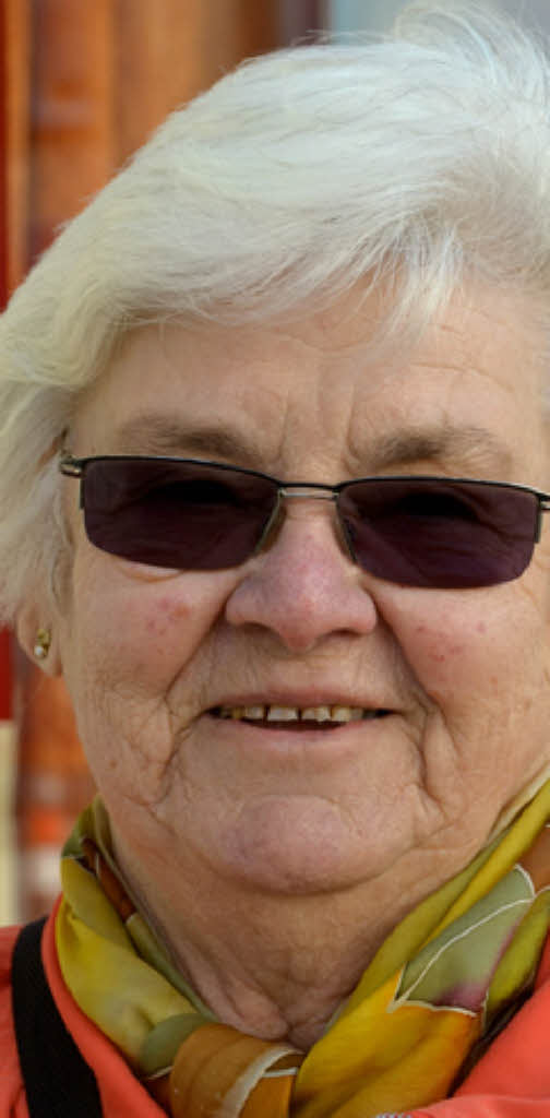 Martha Wiesler, 81, Rentnerin, Bad Säckingen Foto: Tessa Sommer