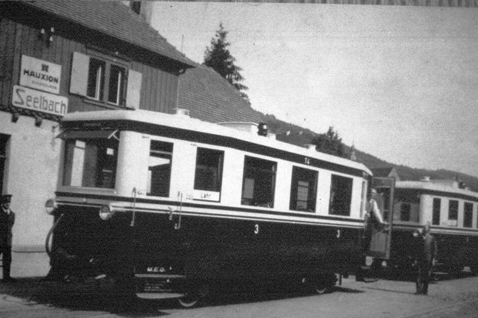 Historische Aufnahmen des Lahrer Bähnli. (Foto: BZ-Archiv/Privat) Historische Aufnahmen des Lahrer Bähnli. (Foto: BZ-Archiv/Privat)