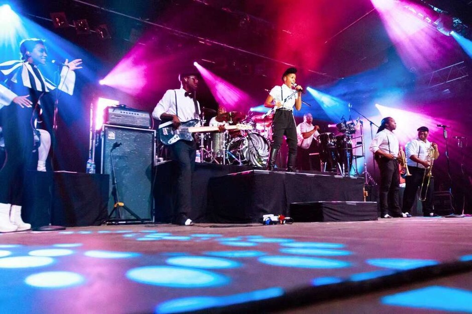 Janelle Monáe auf dem Zelt-Musik-Festival in Freiburg. (Foto: Dominic Rock) Janelle Monáe auf dem Zelt-Musik-Festival in Freiburg. (Foto: Dominic Rock)