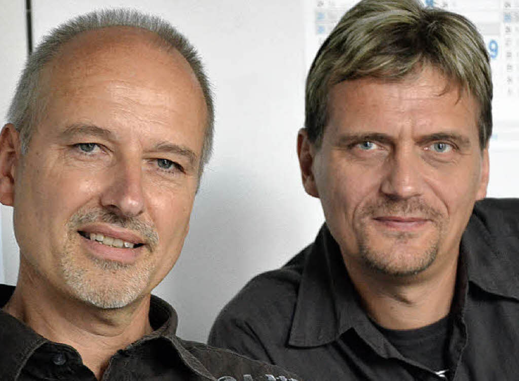 Gründer Günter Bahner (links, Drums) und Marco Hiss (Bass).