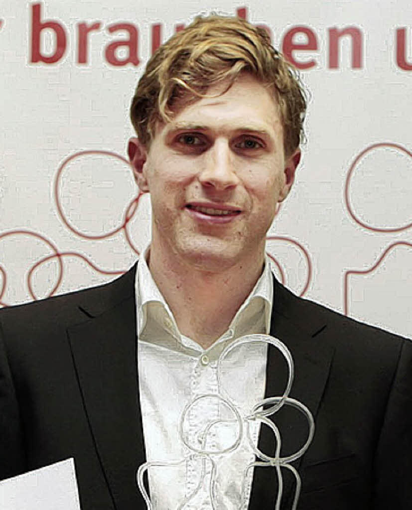 Steffen Siefert mit dem Bürgerpreis Foto: C. Breithaupt