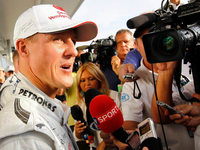 Michael Schumacher: "Der Einschlag war relativ minimal" Michael Schumacher: "Der Einschlag war relativ minimal"