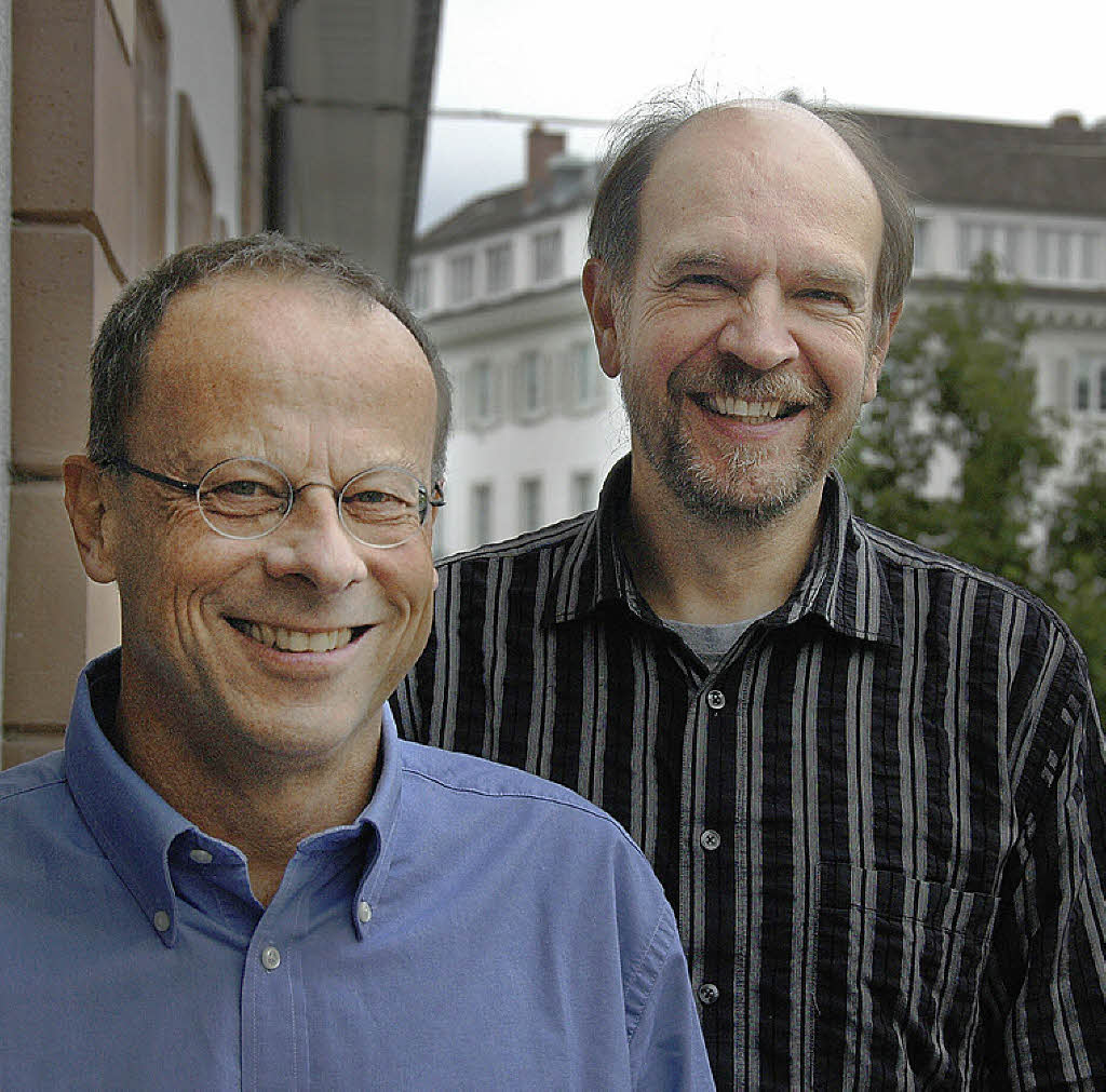 Seit zehn Jahren Partner für die Samstagsuni: Peter Luder (Basel), Axel Rulf ...