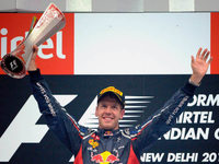 Sebastian Vettel siegt beim Großen Preis von Indien Sebastian Vettel siegt beim Großen Preis von Indien
