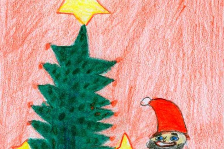 Weihnachtskarte von Finn Gross (Foto: Privat) Weihnachtskarte von Finn Gross (Foto: Privat)