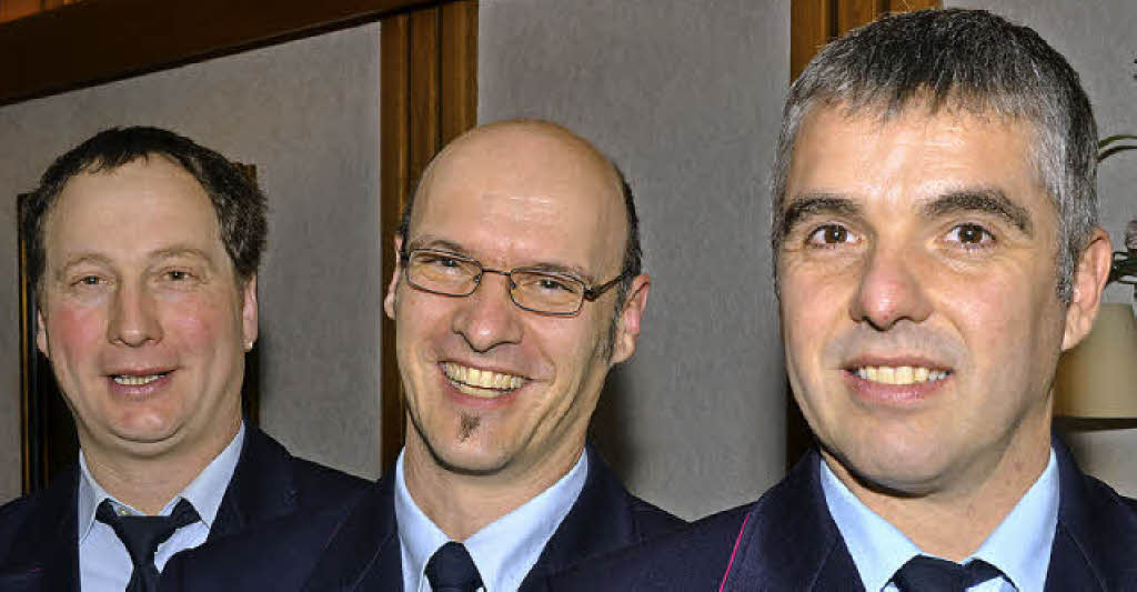 ... Hauptfeuerwehrleute Christian Tritschler (links) und Clemens Ketterer.