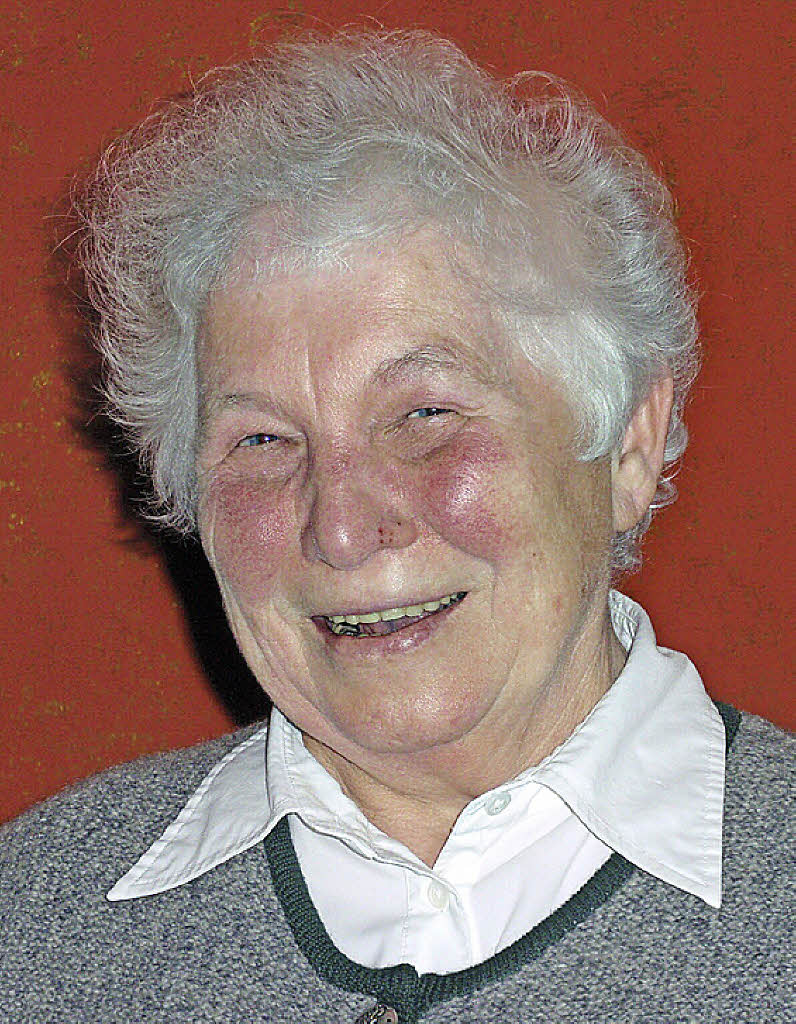 Sieglinde Bühler ist seit 50 Jahren aktives Mitglied des Schwarzwaldvereins ...