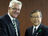 Kretschmann in Fukushima: Im Zentrum des Bebens Kretschmann in Fukushima: Im Zentrum des Bebens