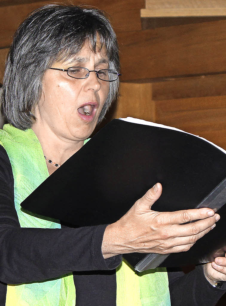 Gertrud Güra singt Lieder der Hildegard von Bingen. Foto: Antje Gessner