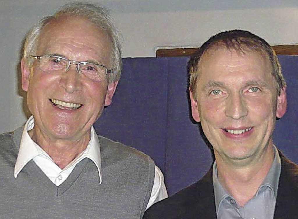 Rezitator Reinhard Seiberlich (links) und Pianist Michael Donkel Foto: Klaus ...