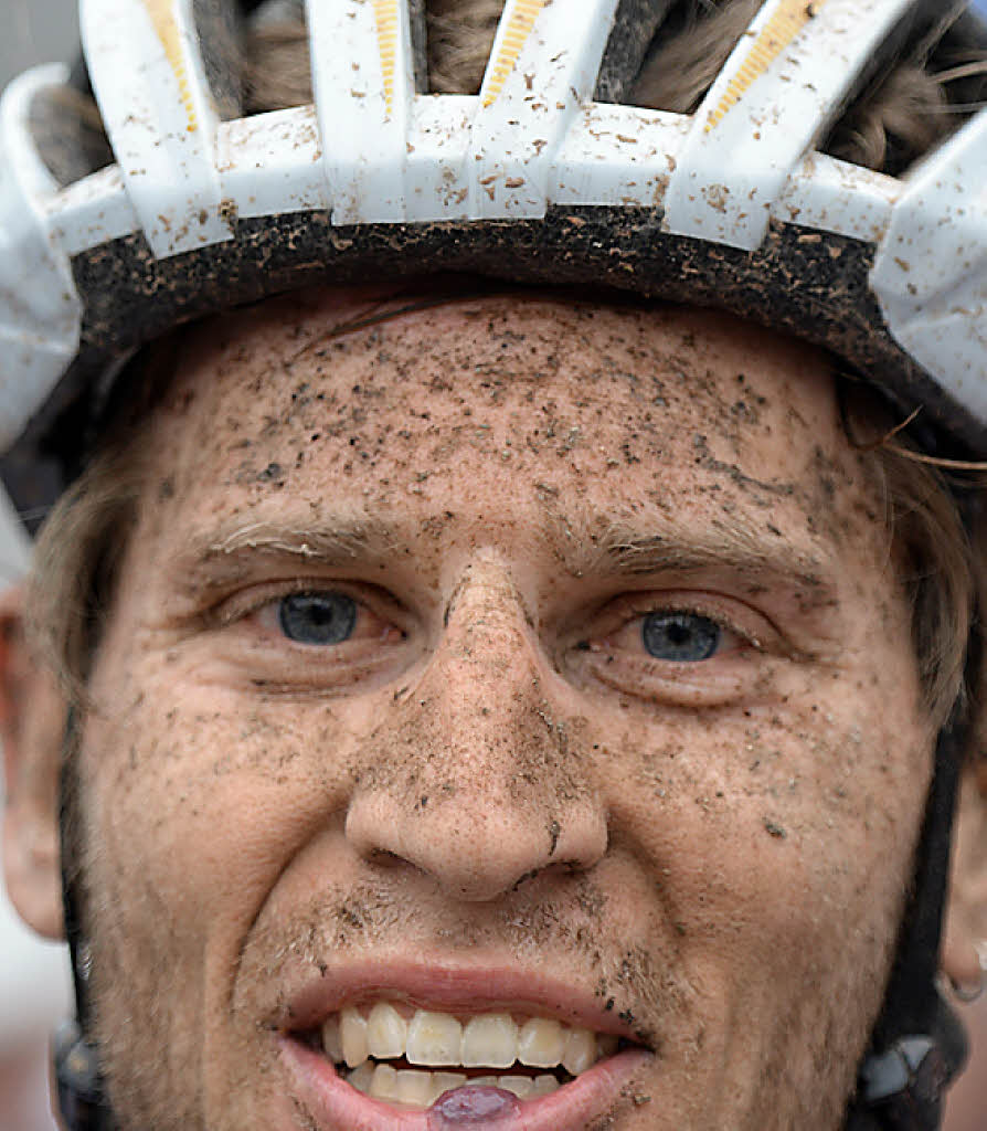Das Strahlen des 120-Kilometer-Siegers: Matthias Bettinger Foto: Patrick ...