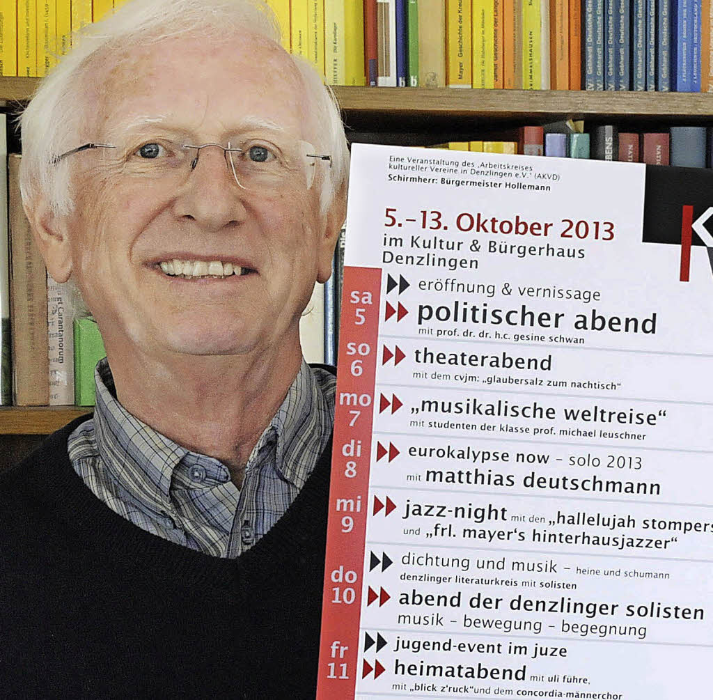 Der Sprecher des Arbeitskreises der kulturellen Vereine, Dieter Geuenich, ...