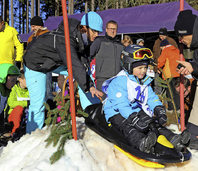 Kinderschlittenrennen an der Hochfirstschanze Kinderschlittenrennen an der Hochfirstschanze