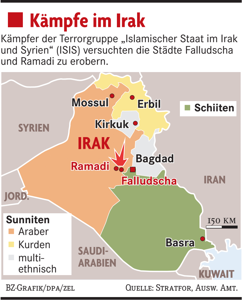 Krieg Im Irak Karte