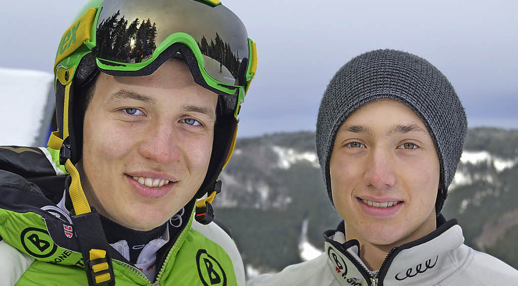 Überzeugend am Ahornbühl: Paul Sauter (links) und Yannik Zeller Foto: bz