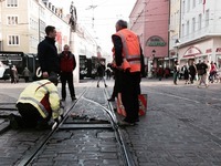 Defekte Weiche legt Tram-Verkehr fast lahm Defekte Weiche legt Tram-Verkehr fast lahm