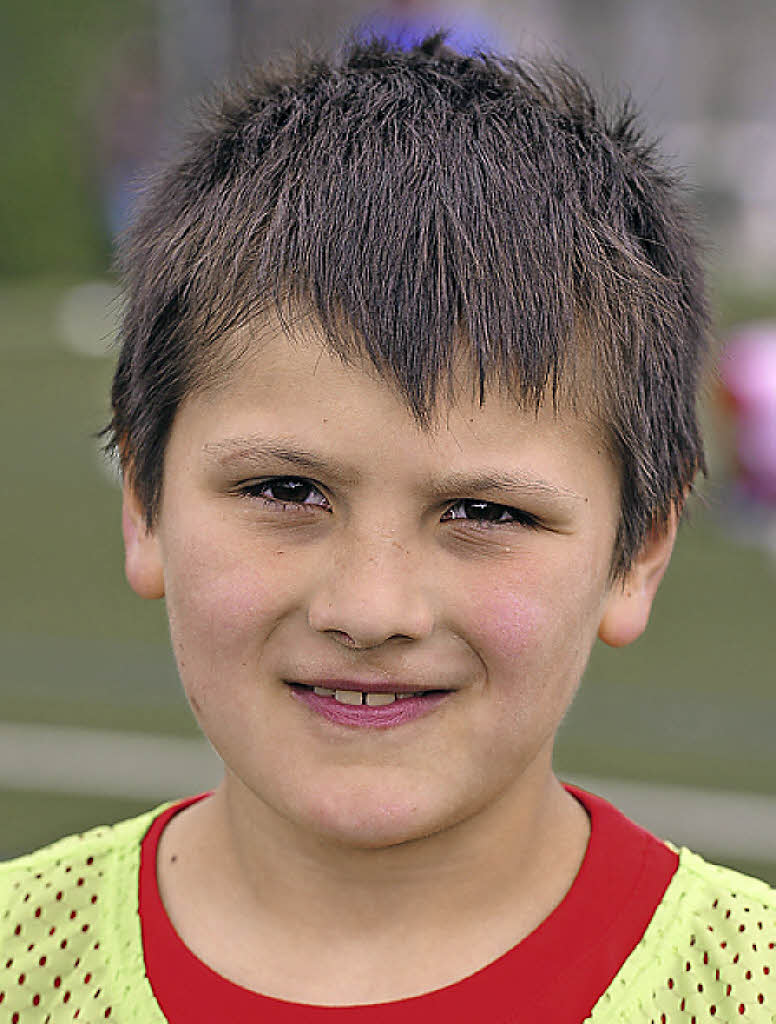 Ahmed Raja, 9, Sportfreunde-Eintracht Freiburg: „Papa, Mama, Bruder, ...