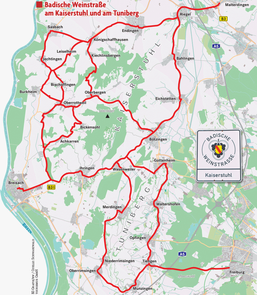 Der Kaiserstuhl feiert das Jubiläum 60 Jahre Badische Weinstraße