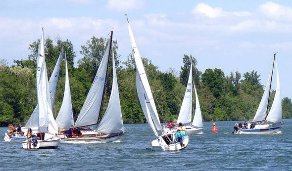 Mit wechselnden Windverhältnissen hatt... Ansegelregatta auf dem Rhein zu tun. | Foto: privat