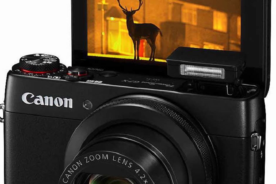 Selfie-fähiges Display und Ein-Zoll-Sensor: Canons Premiumkompakte G7 X kostet 649 Euro (Foto: dpa-tmn) Selfie-fähiges Display und Ein-Zoll-Sensor: Canons Premiumkompakte G7 X kostet 649 Euro (Foto: dpa-tmn)