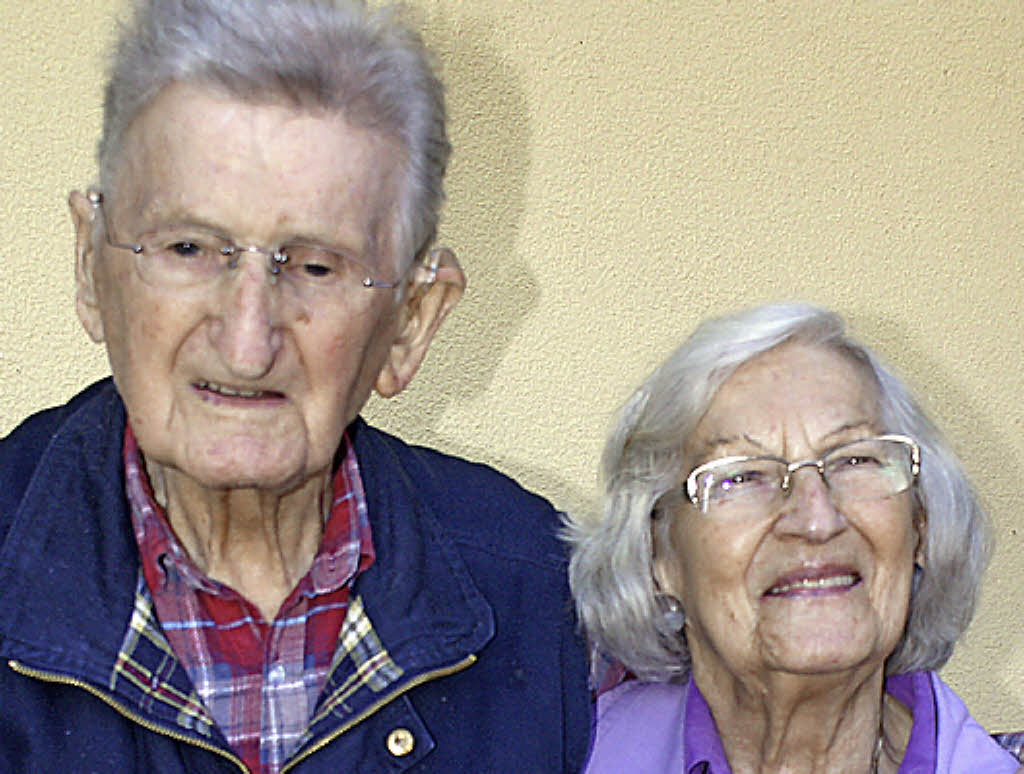 Walter und Emilie Maier sind seit 65 Jahren verheiratet. Foto: Probst