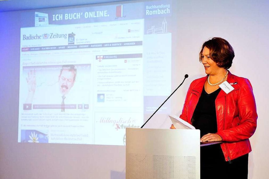 Laudatorin Franziska Pankow von der FWTM (Foto: Thomas Kunz) Laudatorin Franziska Pankow von der FWTM (Foto: Thomas Kunz)