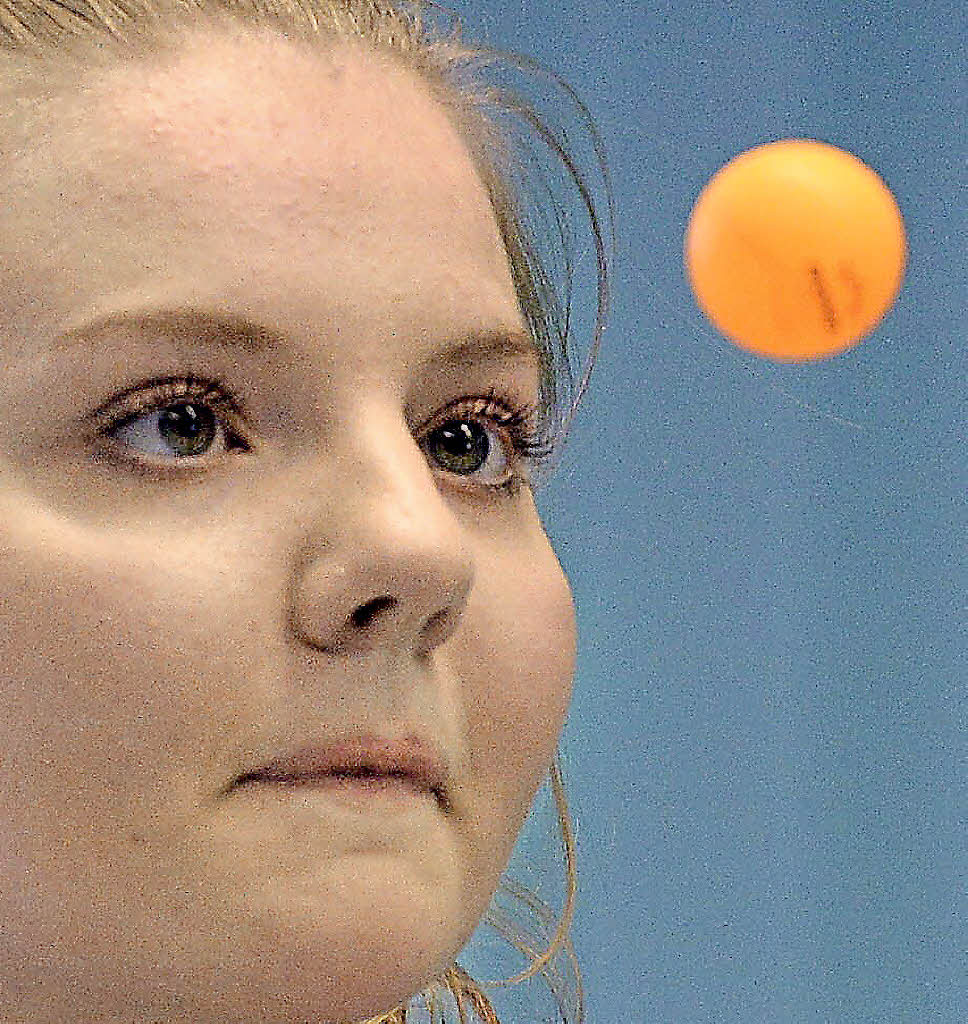 Ballbeschwörerin: Anna Lasarzick von den Tischtennis-Freunden Stühlingen ...