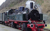 Rheinromantik, Dampfzug und Geysir Rheinromantik, Dampfzug und Geysir