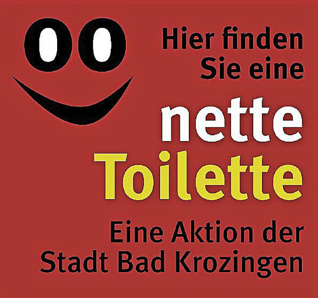 Am 1. Mai startet die Aktion "nette Toilette" - Badische Zeitung