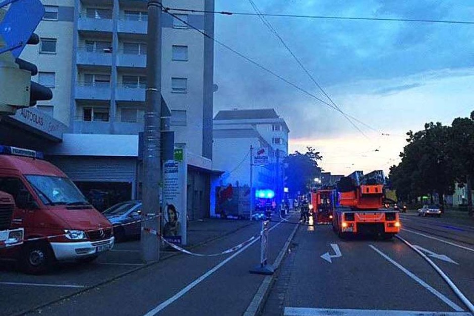 Brand in Zähringen (Foto: Adrian Hoffmann) Brand in Zähringen (Foto: Adrian Hoffmann)