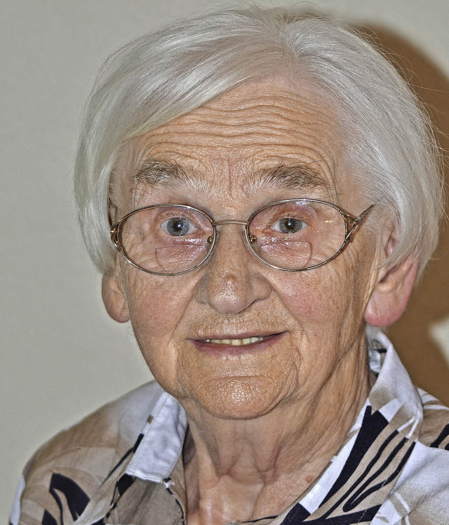 Jubilarin Hildegard Lehnert. Foto: Roland Vitt