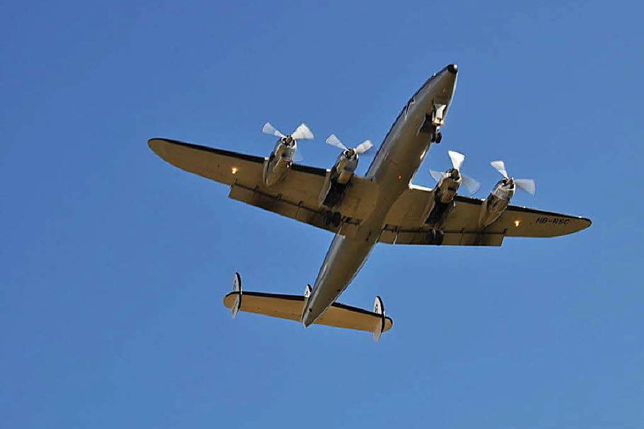Gilt als schönstes Flugzeug der Welt: Die Super Constellation. Gilt als schönstes Flugzeug der Welt: Die Super Constellation.